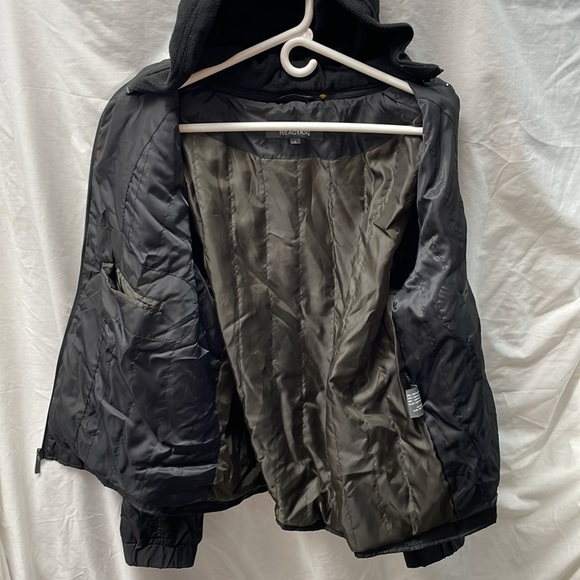 Kenneth Cole reactions hooded-lined 6 pocket jacket sz L 2/18/4 - Picture 5 of 8